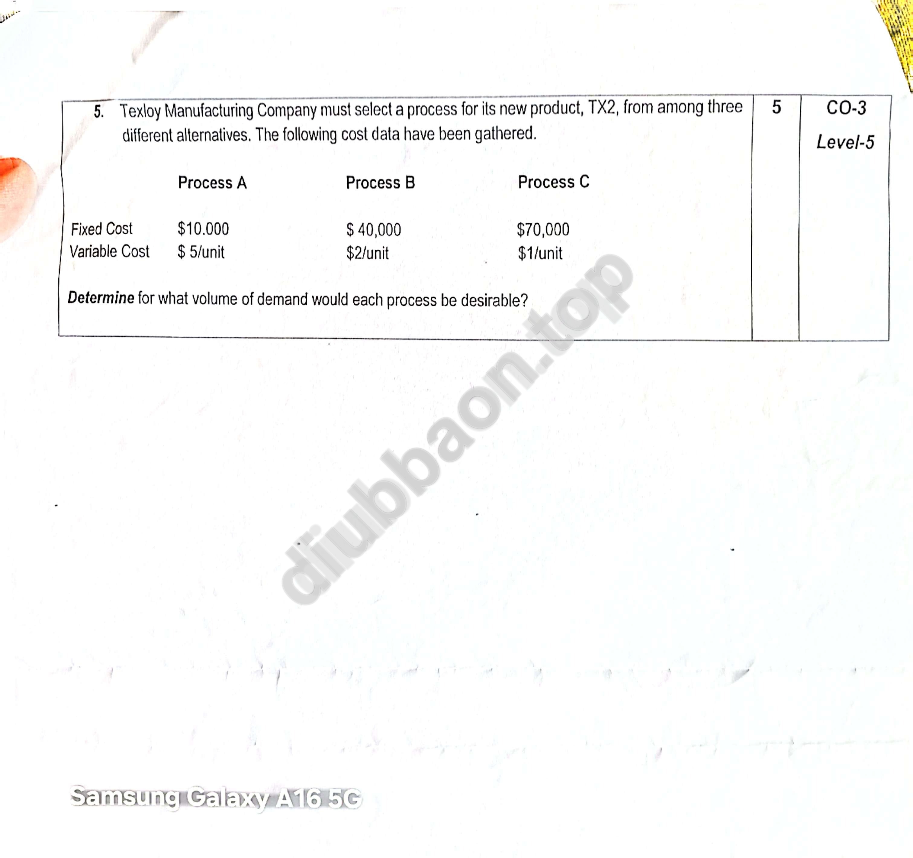 Production and Operations Management – Spring 2026 – Midterm — page 2