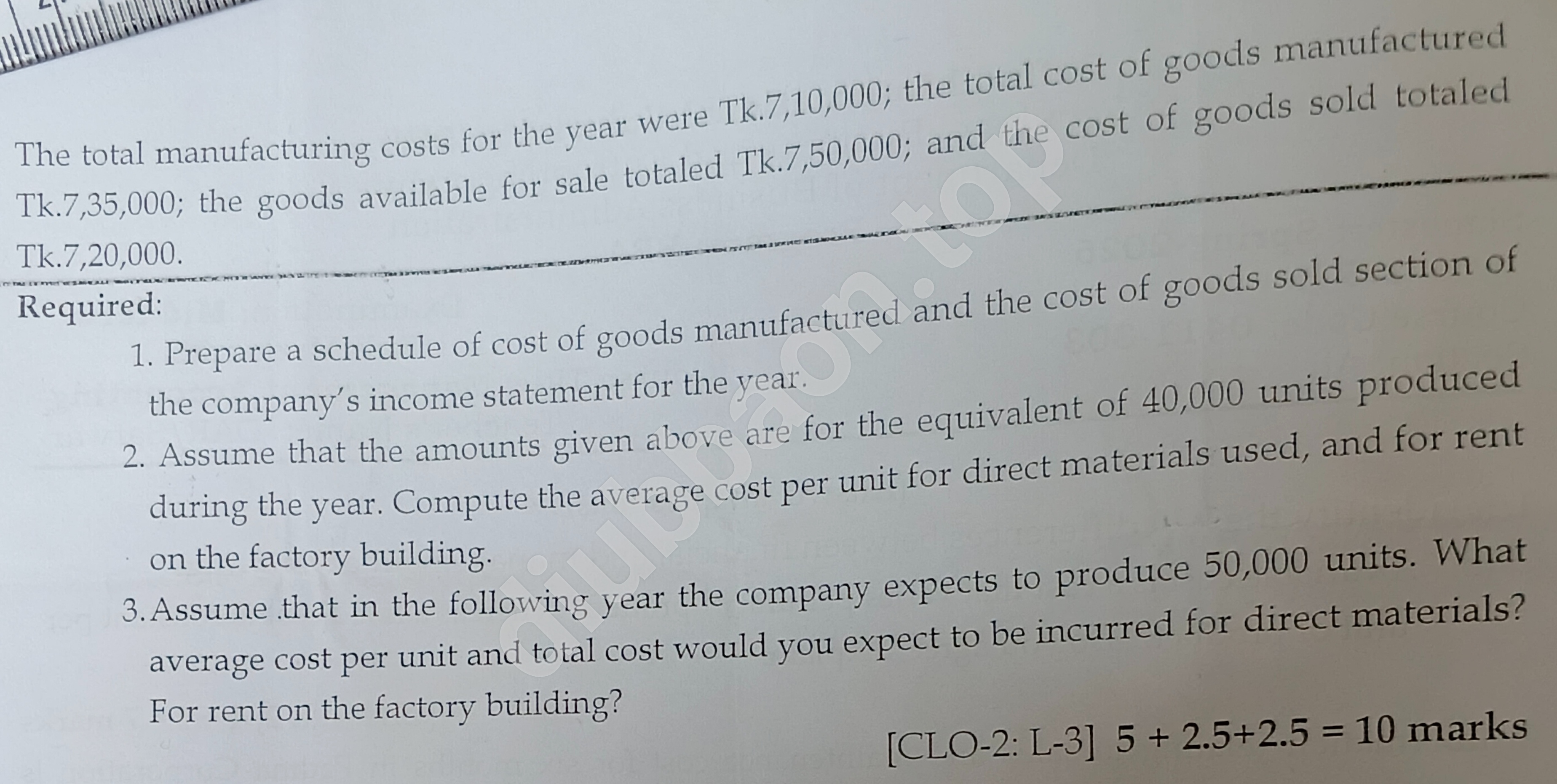 Management Accounting  – Spring 2026 – Midterm — page 2