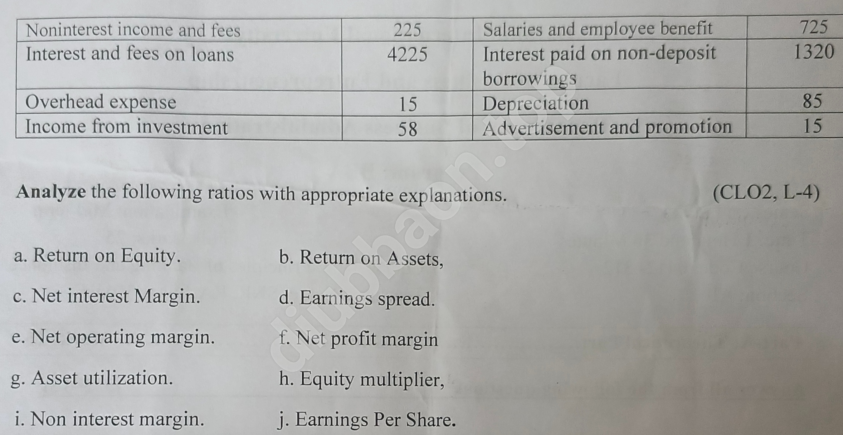 Principles of Banking and Insurance – Fall 2025 – Midterm — page 2