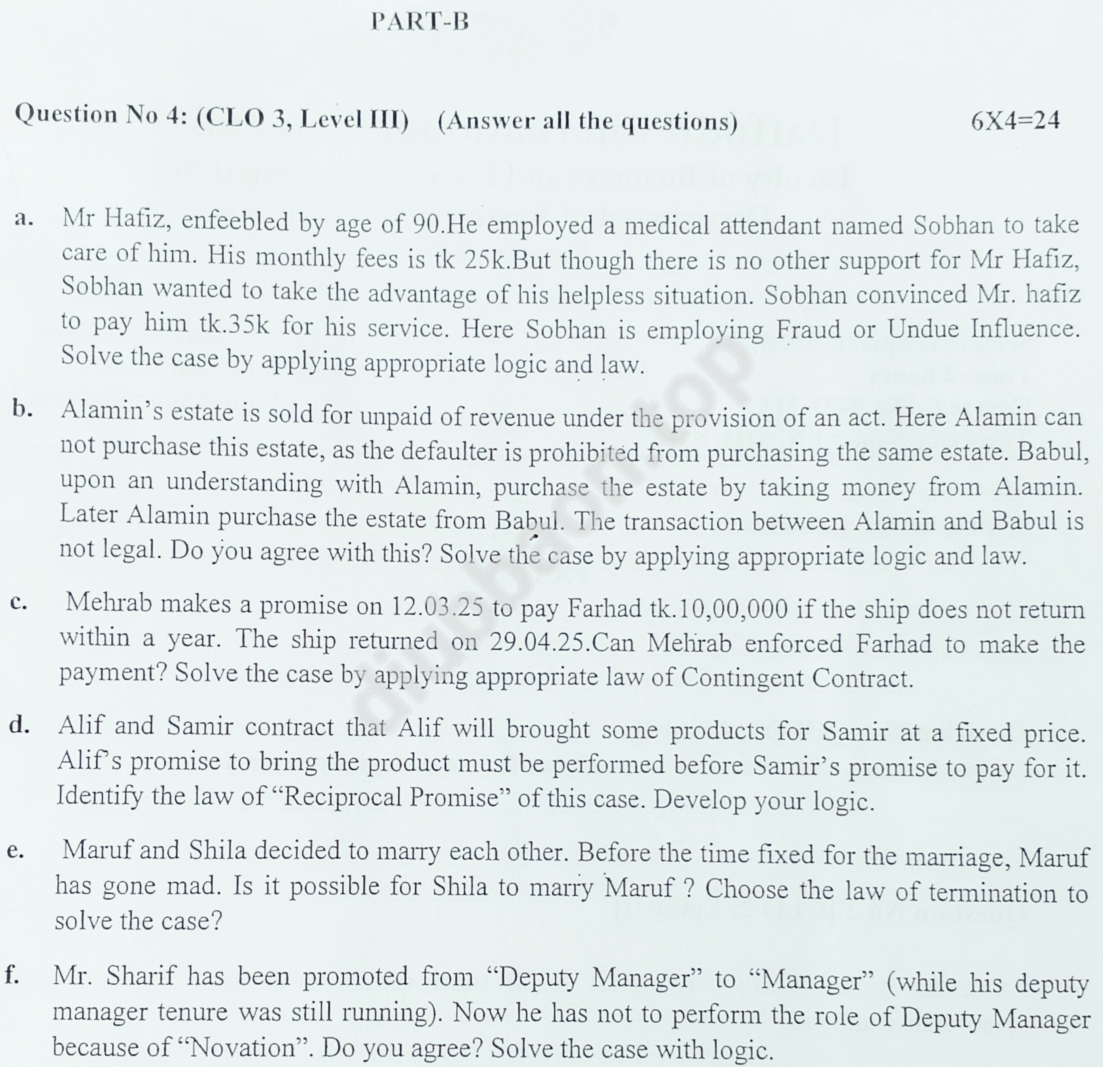 Business Law – Spring 2025 – Final — page 2