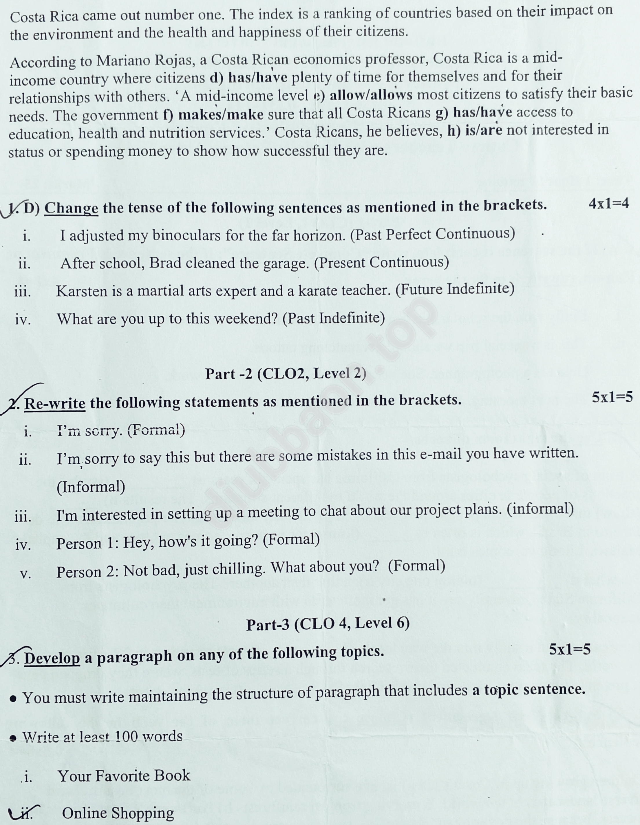Communicative English – Spring 2024 – Midterm — page 2