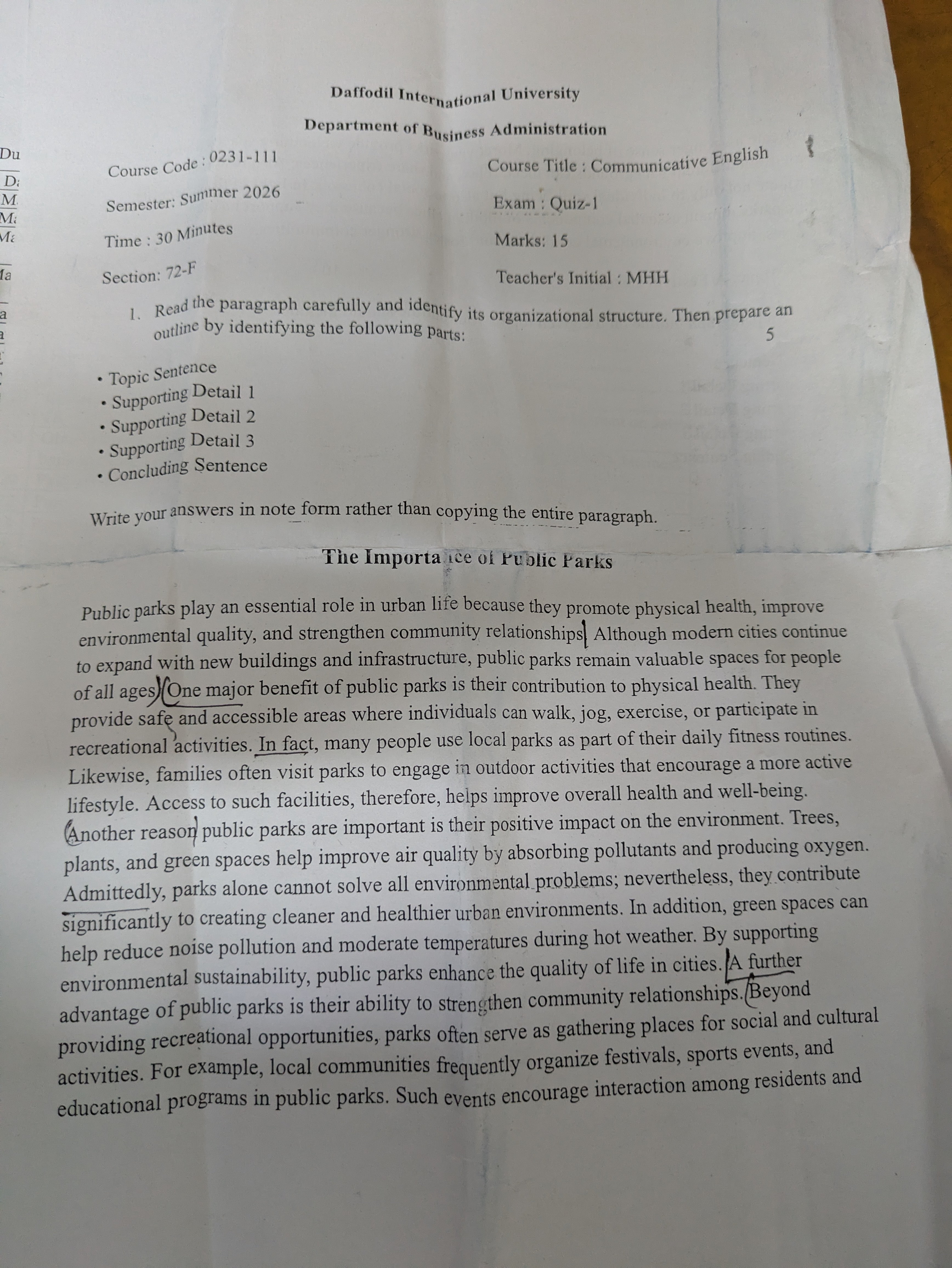 Communicative English — page 1