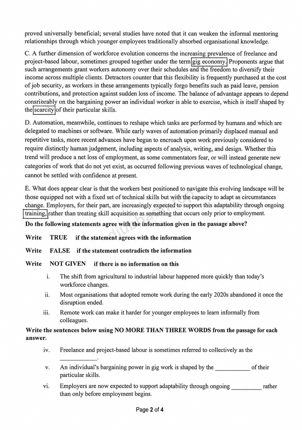 0231-111 – Communicative English – Summer 2026 – BBA 72 – Midterm — page 2