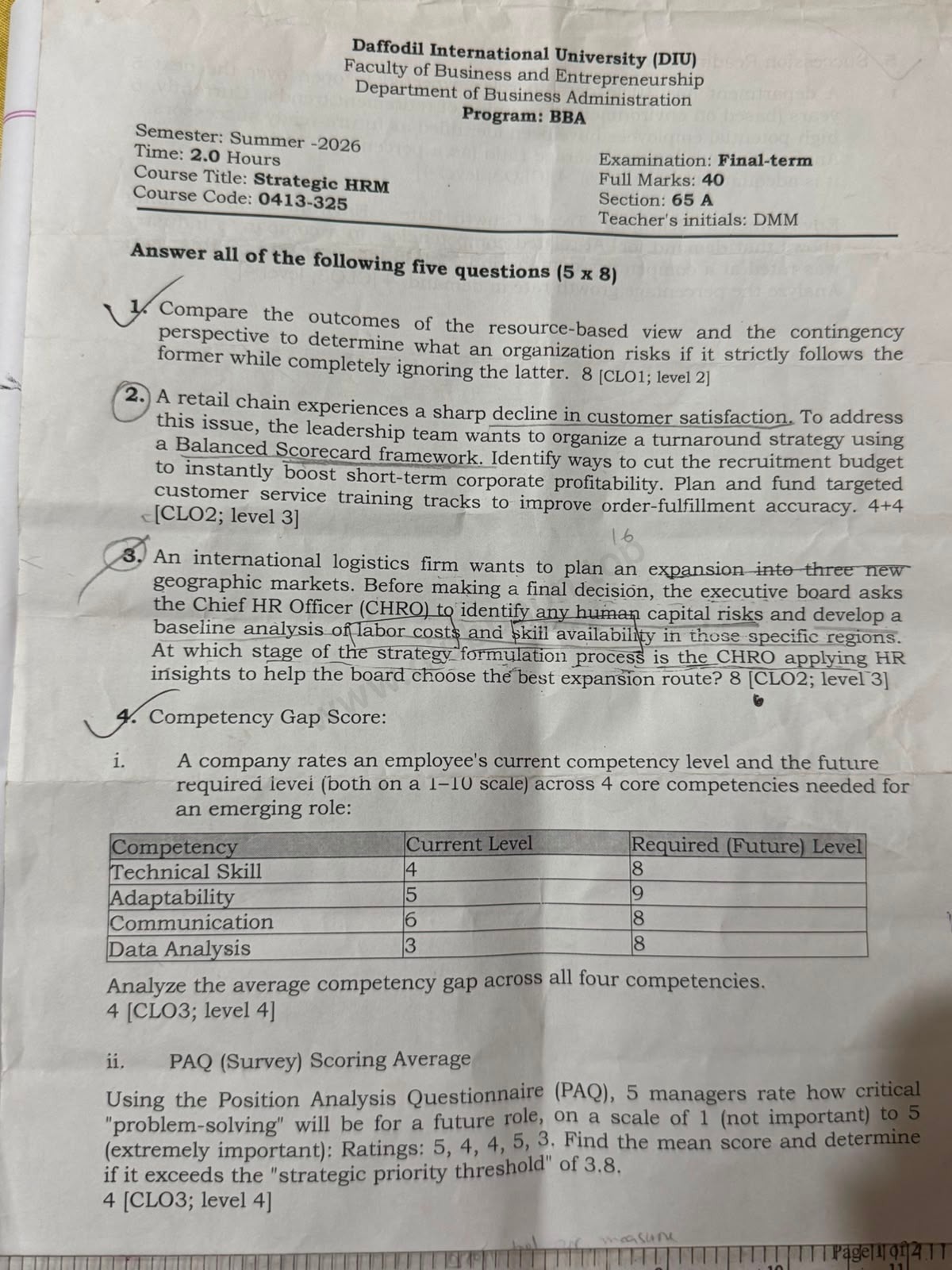 0413-325 – Strategic HRM – Summer 2026 – BBA 65 – Final — page 1