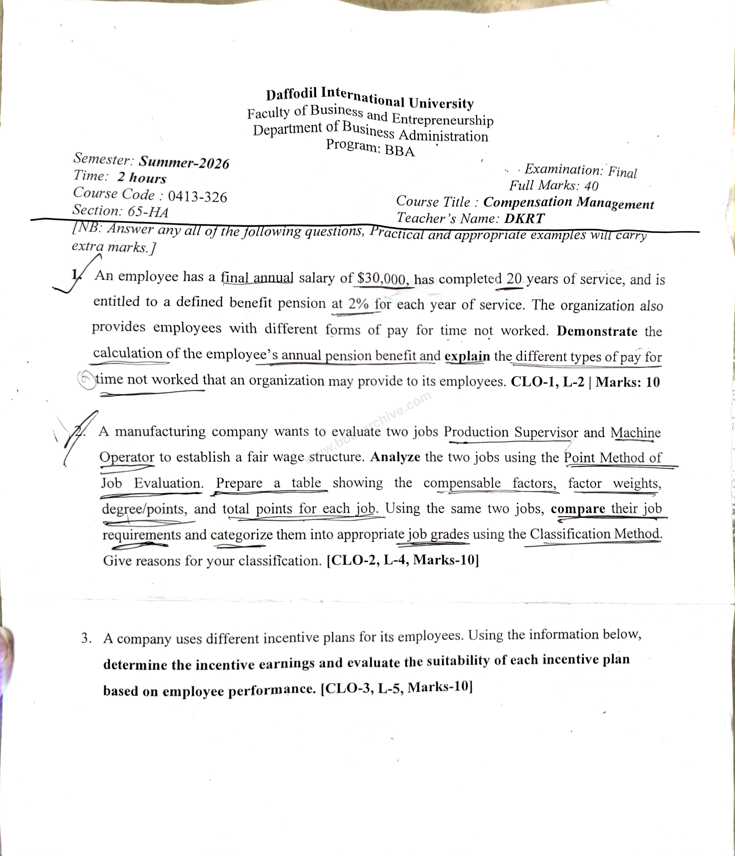 0413-326 – Compensation Management – Summer-2026 – BBA 65 – Final — page 1
