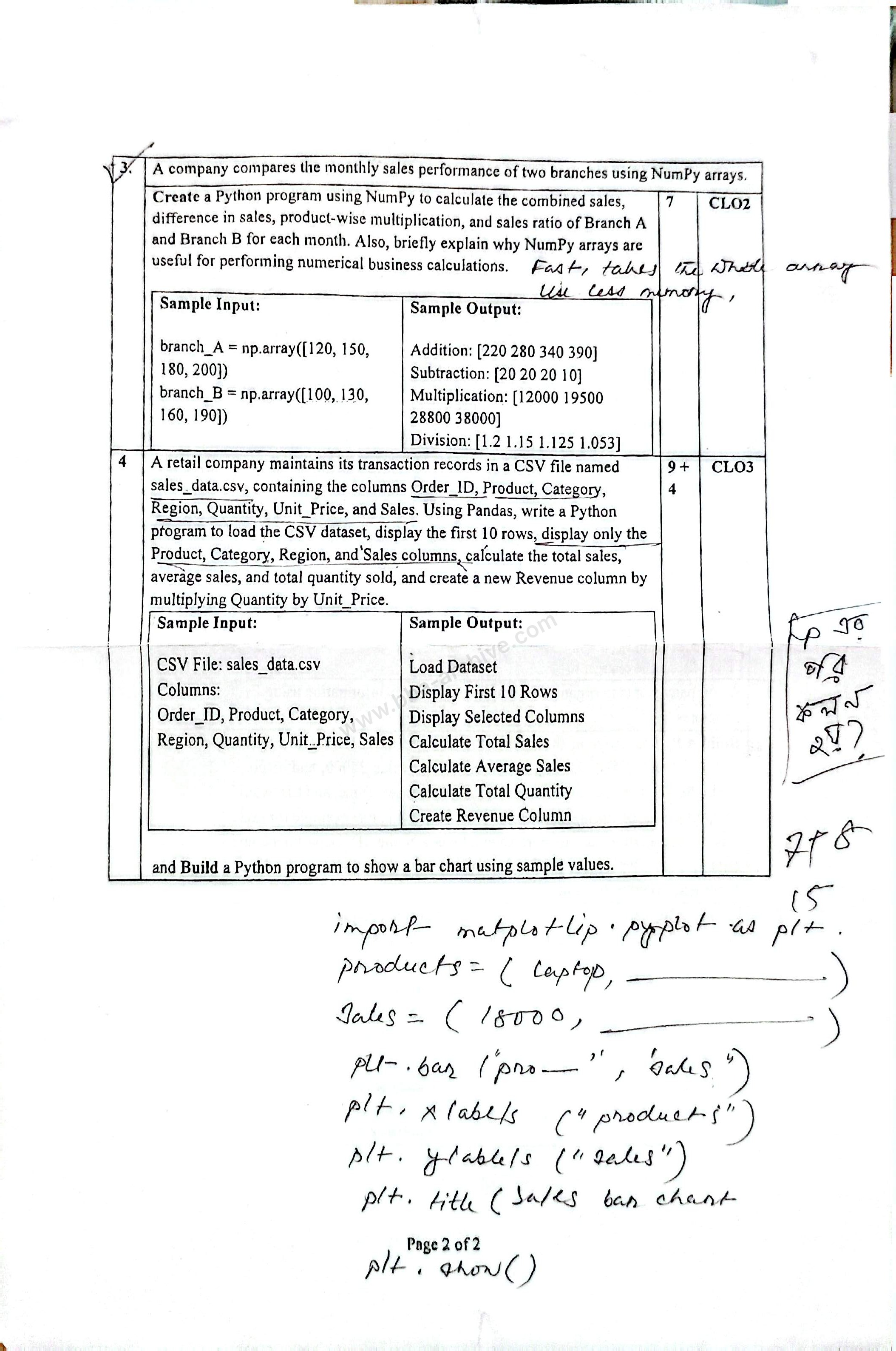 0613-114 – Programming for Business Analytics – Summer 2026 – BBA 71 – Final — page 2